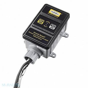 HUBBELL WIRING DEVICE-KELLEMS Hard Wired GFCI 30 A Black 120/208VAC, 1DJG1