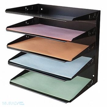 GRAINGER APPROVED Desk Organizer 5 Horizontal Compartment, 1DNP5