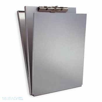 SAUNDERS Storage Clipboard Letter Sz Metal Silver, 1DNR6