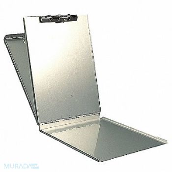 SAUNDERS Storage Clipboard Memo Size Metal Silver, 3XFN9