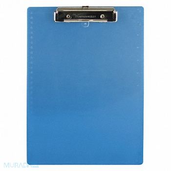 SAUNDERS Clipboard Letter Size Plastic Ice Blue, 1DNT6