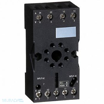 SCHNEIDER Rlay Scket Fingr Safe/Elevator 8 Pin 10A, 1DPW4