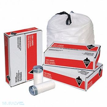 TOUGH GUY Trash Bag 10 to 15 gal White PK250, 1DZE4