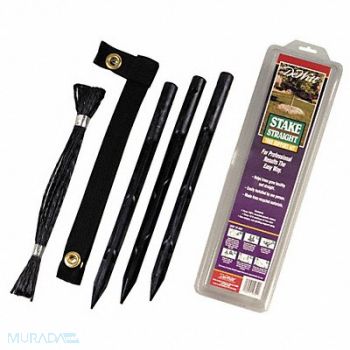 DEWITT Tree Stake Kit Polypropylene Black, 1ECC3