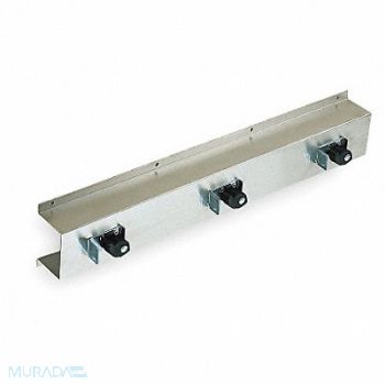 TOUGH GUY Mop and Broom Holder 26 in L Silver, 1ECL4