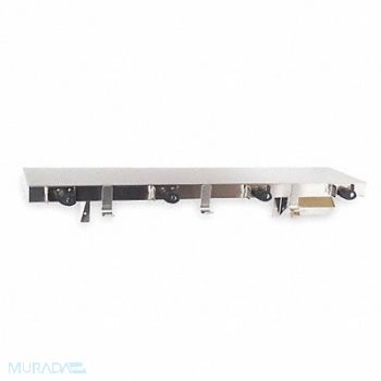 GRAINGER APPROVED Utility Shelf SS 36 in Overall W Satin, 1ECL7