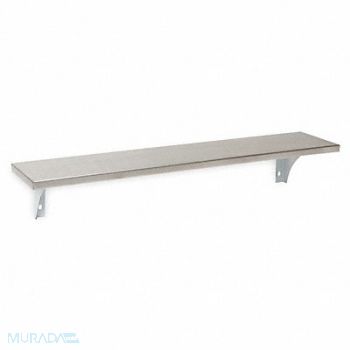 GRAINGER APPROVED Utility Shelf SS 24 in Overall W Satin, 1ECN6
