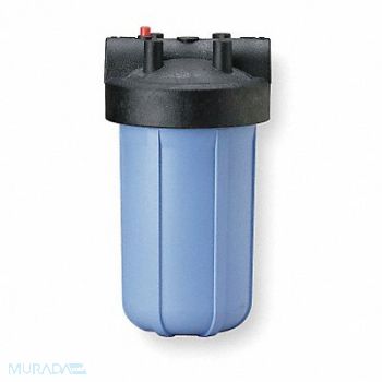 PENTAIR/PENTEK Filter Housing 12 3/4 H 7 3/8 Dia Blue, 1ECR1