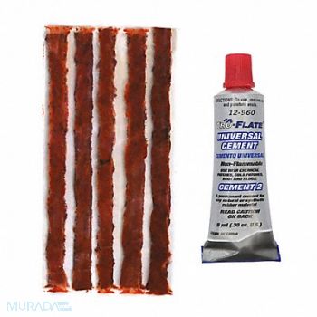 TRU-FLATE Tire Repair Boot 3-3/16 In L 3-3/16 In W, 1ELA5