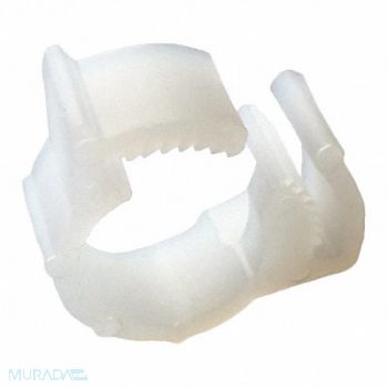 GRAINGER APPROVED Snap-Hose Clamp White 0.989 Max ID PK10, 1ENU3