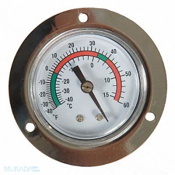GRAINGER APPROVED Analog Panel Mt Thermometer -40 to 60F, 1EPE7