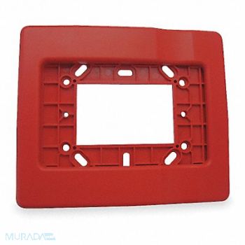 EDWARDS SIGNALING Trim Plate Red H 1/2 x L 5 7/8 In, 1EYB2