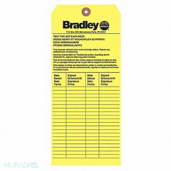 BRADLEY Inspection Tag, 1FBG4