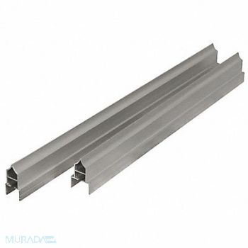 ASI GLOBAL PARTITIONS Headrail Aluminum Brushed, 1FBX1