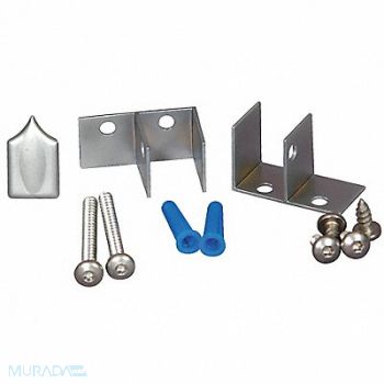 ASI GLOBAL PARTITIONS Headrail Aluminum Brushed, 1FBX3