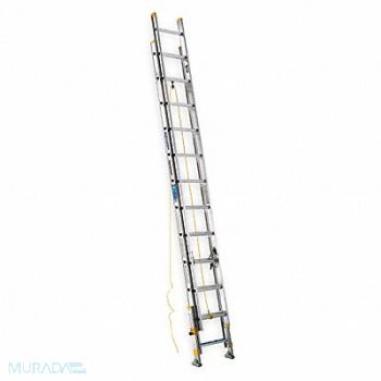 WERNER Extension Ladder Aluminum 24 ft I, 1FCF8