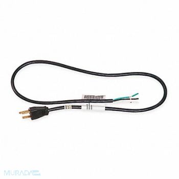 POWER FIRST Power Cord 5-15P SJT 3 ft Blk 10A 18/3, 1FD80