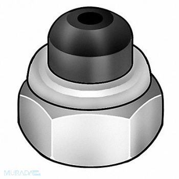 GRAINGER APPROVED LkNt Znc Stl 5/16 -18 1/2x1/2in 25PK, 4CAE9