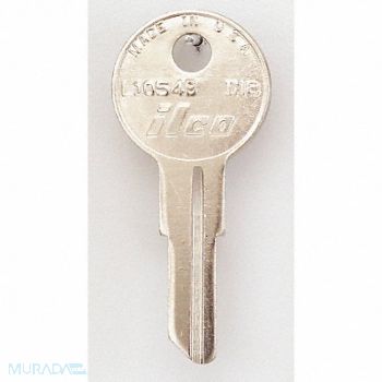 KABA ILCO Key Blank Brass Type IN8 PK10, 1GAJ8