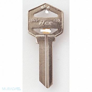 KABA ILCO Key Blank Brass Type EZ1 PK10, 1GAN2
