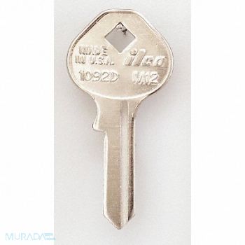 KABA ILCO Key Blank Brass Type M12 5 Pin PK10, 1GAT6