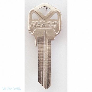 KABA ILCO Key Blank Brass Type KW11 6 Pin PK10, 1GAT9