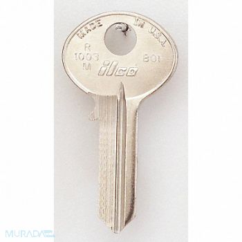 KABA ILCO Key Blank Brass Type BO1 5 Pin PK10, 1GAU2