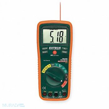 EXTECH Digital Multimeter 750V 20A 40 MOhms, 1GUH8