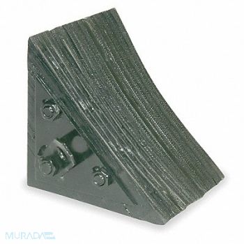 GRAINGER APPROVED Wheel Chock 7 In W x 7 3/4 In H Black, 1GUL4