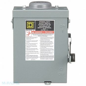 SQUARE D Safety Switch 240VAC 3PST 30 Amps AC, 1H253