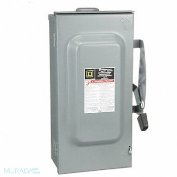 SQUARE D Safety Switch 240VAC 3PST 100 Amps AC, 1H257