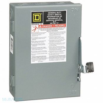 SQUARE D Safety Switch 240VAC 3PST 30 Amps AC, 1H260