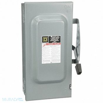 SQUARE D Safety Switch 240VAC 3PST 100 Amps AC, 1H264