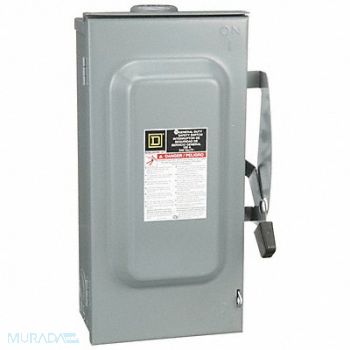 SQUARE D Safety Switch 240VAC 3PST 100 Amps AC, 1H265