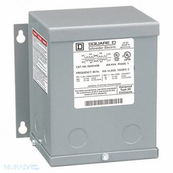 SQUARE D Transformer 120/240VAC 12/24VAC 500VA, 1H275