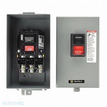 SQUARE D Manual Motor Starter NEMA 18A 600VAC 3P, 1H410