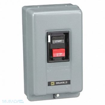 SQUARE D Manual Motor Starter NEMA 18A 600VAC 3P, 1H412