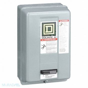 SQUARE D Magnetic Motor Starter NEMA 120V 3P 9A, 1H470