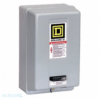 SQUARE D Magnetic Motor Starter NEMA 120V 2P 18A, 1H481