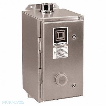 SQUARE D Magnetic Motor Starter NEMA 120V 3P 18A, 1H495