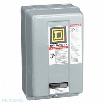 SQUARE D Magnetic Motor Starter NEMA 120V 3P 27A, 1H504
