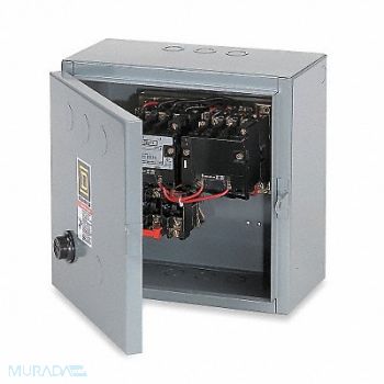 SQUARE D Magnetic Motor Starter NEMA 120V 3P 27A, 1H556