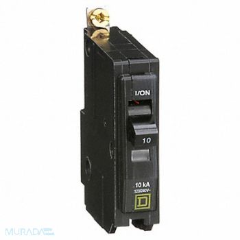 SQUARE D Circuit Breaker 10A Bolt On 120/240V 1P, 1H822
