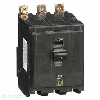 SQUARE D Circuit Breaker 15A Bolt On 120/240V 3P, 1H893