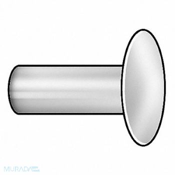 GRAINGER APPROVED Semi-Tubular Rivet 3/16x5/8 In PK50, 1HBX6