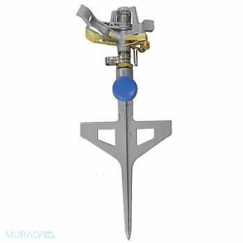 GRAINGER APPROVED Spike Impulse Sprinkler 90 Ft Dia Metal, 1HLX1