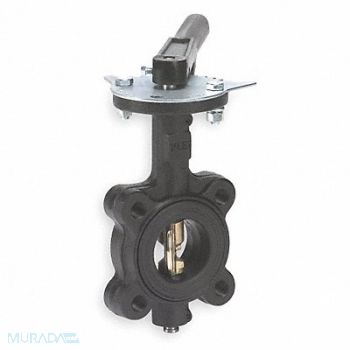 MILWAUKEE VALVE Butterfly Valve Lug 3 In CI PTFE Liner, 1JBT6