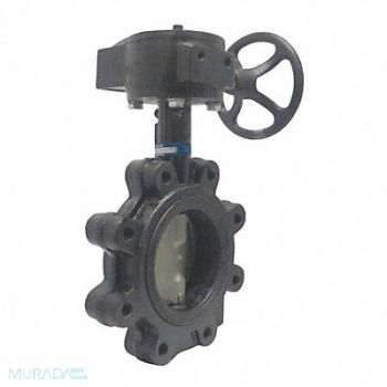 MILWAUKEE VALVE Butterfly Valve Lug Pipe Size 8 In, 5MPE4