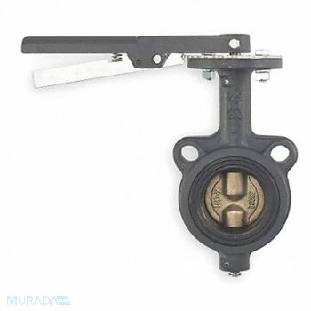 MILWAUKEE VALVE Butterfly Valve Wafer 6 In PTFE Liner, 1JBV2