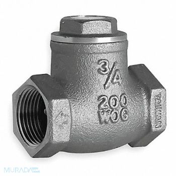 HAMMOND VALVE Swing Check Valve Brass 2 FNPT, 1JBX6